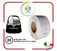 Etichette adesive per DYMO DM 11353 S072253 Label Writer 400 450 320 20 Rotoli