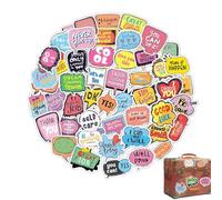 Etichette adesive per finestra di dialogo, 50 adesivi di carta colorati, per scrapbooking, agende, calendari