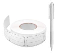 Etichette Adesive per Marmellate, 600 Pezzi Etichette Adesive per Congelatore, Adesivi Decorare Regalo, Universali per Marmellata, Etichette Scrivibile per Bottiglie Artigianato Ufficio Cucina, 5x3CM