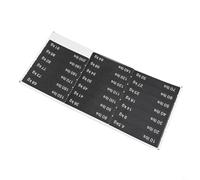 Etichette adesive per palestra con peso da 4,5 kg a 154,2 kg e adesivi facili da applicare per attrezzature per il fitness (4,5 - 90,7 kg)