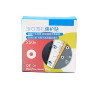 Etichette adesive per rinforzo con perforato 250/100 15 mm Rinforzi per fori adesivi Etichetta adesiva rotonda Toppe invisibili bianche
