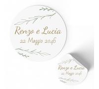 Etichette Adesive Personalizzabili per Matrimonio e ogni occasione 175 pezzi (FFSTICK19)
