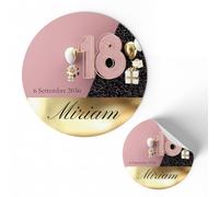 Etichette Adesive Personalizzate per compleanno 18 anni 175 pezzi (FFSTICK50)