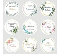 Etichette adesive personalizzate per feste di matrimonio, battesimo, compleanno, adesivi personalizzati per matrimoni, sigilli, adesivi multifunzionali, decorativi, eleganti, moderni, personalizzati, 