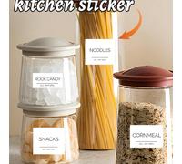 Etichette adesive personalizzate per la cucina, taglie disponibili: piccola 24 pezzi, media 14 pezzi, grande 8 pezzi. Etichette adesive personalizzate per contenitori e barattoli di spezie in cucina. 