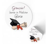 Etichette Adesive Personalizzate per Laurea 175 pezzi (FFSTICK38)