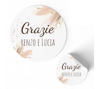 Etichette Adesive Personalizzate per Matrimonio e ogni occasione 175 pezzi (FFSTICK21)