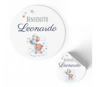 Etichette Adesive Personalizzate per nascita e battesimo 175 pezzi (FFSTICK3)