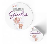 Etichette Adesive Personalizzate per Nascita e battesimo 175 pezzi (FFSTICK4)