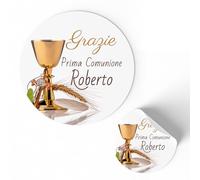 Etichette Adesive Personalizzate per Prima Comunione 175 pezzi (FFSTICK32)