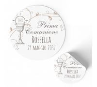 Etichette Adesive Personalizzate per Prima Comunione 175 pezzi (FFSTICK33)