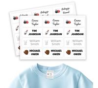 Etichette Adesive Personalizzate Scuola Elementare, Adesivi con nome per bambini per scuola e asilo 90 etichette. Etichette impermeabili, Adesivi personalizzati per vestiti e giocattoli Bianco