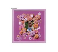 Etichette adesive - RAYHER - 3-D - 6,5x6,5x2mm - Rosa - 154 pezzi per placca