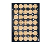 Etichette adesive rotonde marroni da scrivere, set 35: adesivi personalizzabili per bomboniere, comunione, matrimonio, confezioni regalo, barattoli, fai da te, Ø 3,2 cm