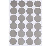 Etichette adesive rotonde Royal Green Metallic Silver Dots da 1 pollice - Confezione da 360
