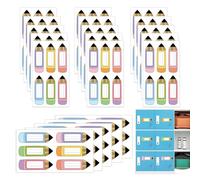 Etichette adesive - Set di 120 adesivi 9 x 3 cm - etichette bambino per matita sala di classe, per pannello di visualizzazione lavagna, armadietto, scuola materna
