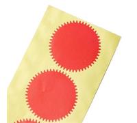 Etichette adesive sigillanti, 100 adesivi da 45 mm for timbri, note adesive, etichette for sigillare pacchetti regalo, scrapbooking(Red)