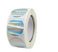 Etichette adesive sigillanti, 200/500 pezzi/rotolo 50 mm argento oro adesivo for timbro in rilievo(2.5cm 500pcs C)