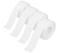 Etichette adesive termiche 4 rotoli 15mm×4m, ideali per etichettatrice. Perfette per casa, ufficio, scuola. Stampa codici a barre, nomi, date, prezzi, colore bianco