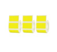 Etichette adesive termiche da 50x30 mm Carte in rotolo stampabili autoadesive dirette a colori Cartellini dei prezzi con nomi domestici durevoli(660psc yellow)