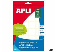 Etichette Apli Bianco 10 Fogli 22 x 32 mm [10 Unità]