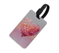 Etichette astratte per bagagli, valigie, valigie e bagagli, con struttura a forma di cuore, grande