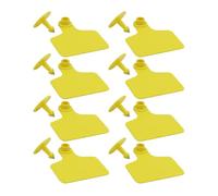 Etichette Auricolari Animali in Tpu e Rame 100 Pezzi Giallo