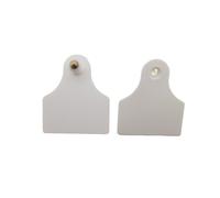 Etichette auricolari in TPU per animali di mucca, bestiame e pecore, 50/100 set (50 set, bianco)