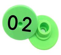 Etichette auricolari per bestiame 100 Pezzi Marchi Auricolari, Numero di Bestiame in Colore Brillante 01-100 Accessori for Marcatura di Marchi Auricolari for Suini, Pecore, Capre e Animali(Green)