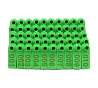 Etichette auricolari per bovini, Confezione di etichette auricolari for bestiame 001-1000 numeri multicolori(Green,801-900)