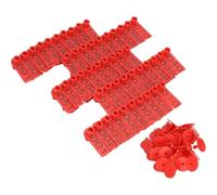 Etichette auricolari per bovini, Confezione di etichette auricolari for bestiame 001-1000 numeri multicolori(Red,601-700)