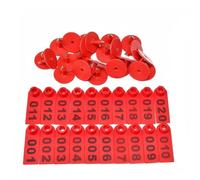 Etichette auricolari per bovini, Marchi auricolari for bestiame 5,3x1,9 cm numerati 001-1000 multicolore Confezione da 1000(Red,601-700)