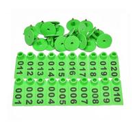 Etichette auricolari per bovini, Marchi auricolari for bestiame 5,3x1,9 cm numerati 001-1000 multicolore Confezione da 1000(Green,501-600)