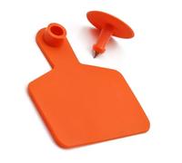 Etichette auricolari per bovini vuote divise di grandi dimensioni in PE, etichette auricolari per bestiame anti-manomissione migliorate da 100/200 pezzi, adatte per bovini, peco arancione small200pcs