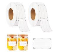 Etichette autoadesive, 1200 pezzi, 30 x 50 mm, per scrivere, barattoli di marmellata, etichette per barattoli di marmellata, bottiglie di marmellata, sacchetti adesivi