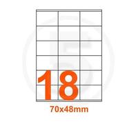 Etichette autoadesive memotak scatola 100 fogli (70 x 48 1800 etichette per scatola)