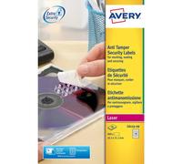 etichette adesive l6113 - in poliestere - laser - permanenti - 45,7 x 21,2 mm - 48 et/fg - 20 fogli - bianco - avery