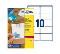 Etichette bianche coprenti Avery BlockOU stampanti laser - conf. 25 ff - L4612-25