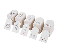 Etichette bianche da 100 pezzi, etichette bomboniere, cartellino prezzo gioielli abbigliamento #3