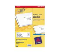 Etichette bianche per buste AVERY QuickD stampanti inkjet - cf. 25 fogli J8163-25