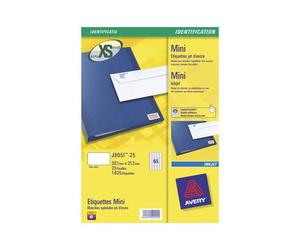 Etichette bianche per buste AVERY QuickD stampanti inkjet - cf. 25 fogli J8651-25