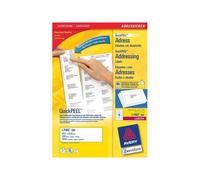 Etichette bianche per indirizzi AVERY Ul stampanti laser cf. 100 fogli L7162-100