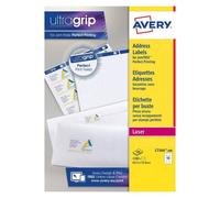 Etichette bianche per indirizzi AVERY Ultragrip 63,5x72 mm - 12 et/foglio - sta