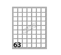 Etichette bianche permanenti Markin Copi conf. 10 blister da 10 ff - X11011