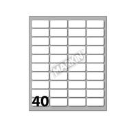 Etichette bianche permanenti Markin Copi conf. 10 blister da 10 ff - X11022