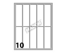Etichette bianche permanenti Markin Copi conf. 10 blister da 10 ff - X11044