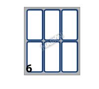 Etichette bianche permanenti Markin Copi conf. 10 blister da 10 ff - X11056