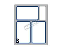 Etichette bianche permanenti Markin Copi conf. 10 blister da 10 ff - X11057