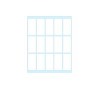 Etichette bianche scrivibili a mano TICO bustina da 10 fogli - E-4622