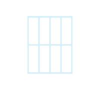 Etichette bianche scrivibili a mano TICO bustina da 10 fogli - E-7527